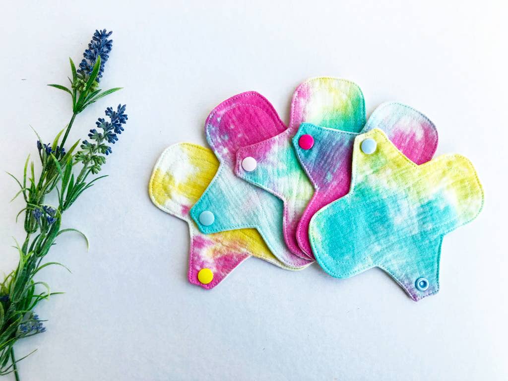 Bloom Pads - Wholesale Menstruatie-ondergoed - Dames - Extra dunne herbruikbare inlegkruisjes, set van 5 stuks, biologische wattenschijfjes6