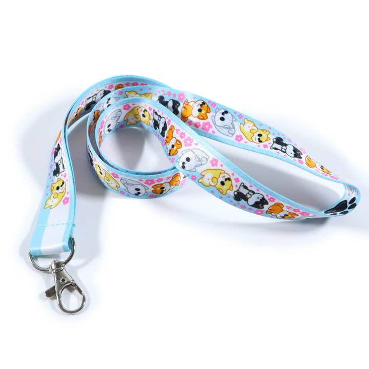 Emii Creations - Wholesale Lanyard - Unisex - Shiba Pattern Lanyard Key & ID Holder2