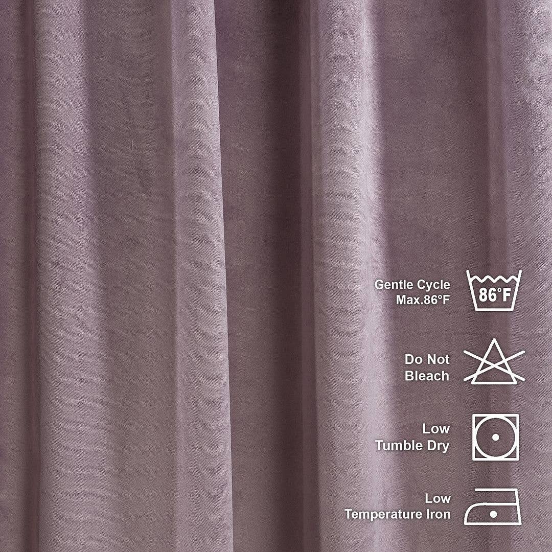 Bes Home Design – Engroshandel Gardin – 100 tommer brede og ekstra lange matterede fløjlsgardiner i specialmål51