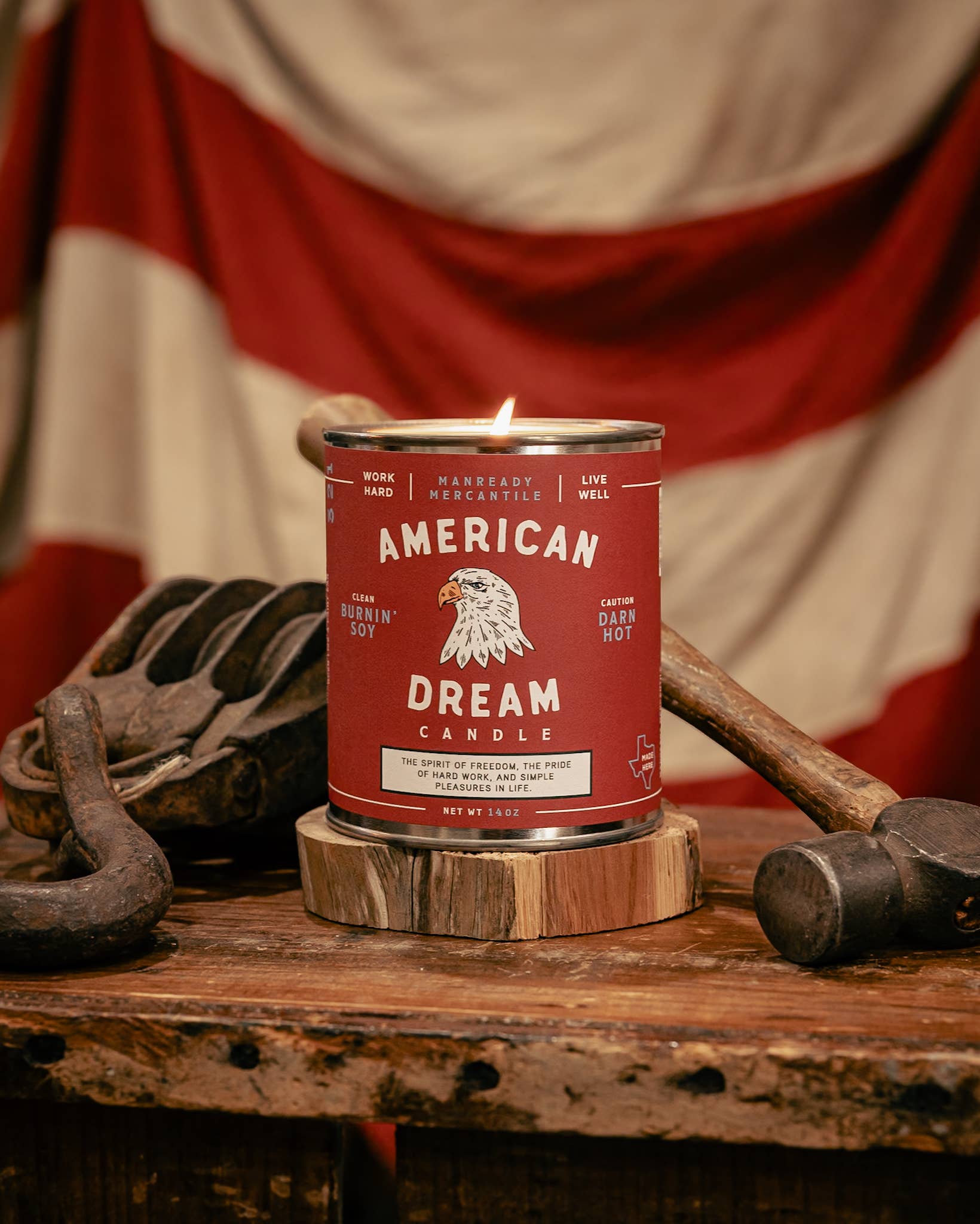 Manready Mercantile - Wholesale Jar/Filled Candle - Candle | The Americana Series | American Dream0