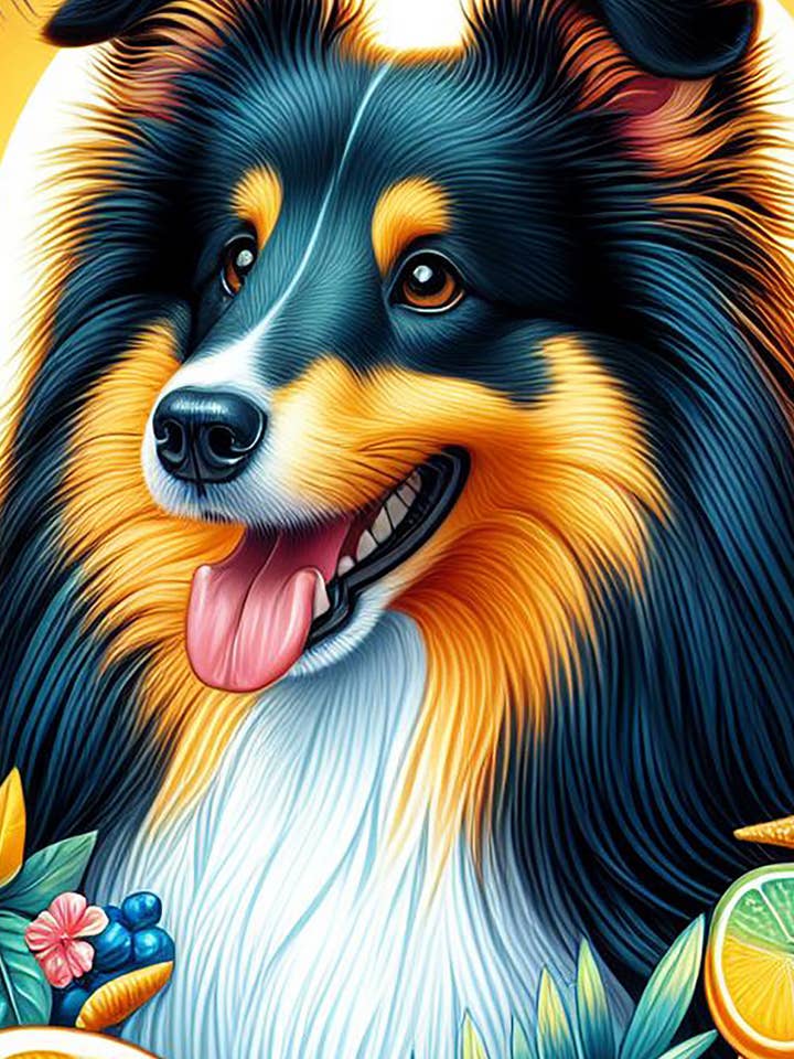 Sheltie Tri - Mikrofaser-Strandtuch für den Großhandel von Best of Breed Products