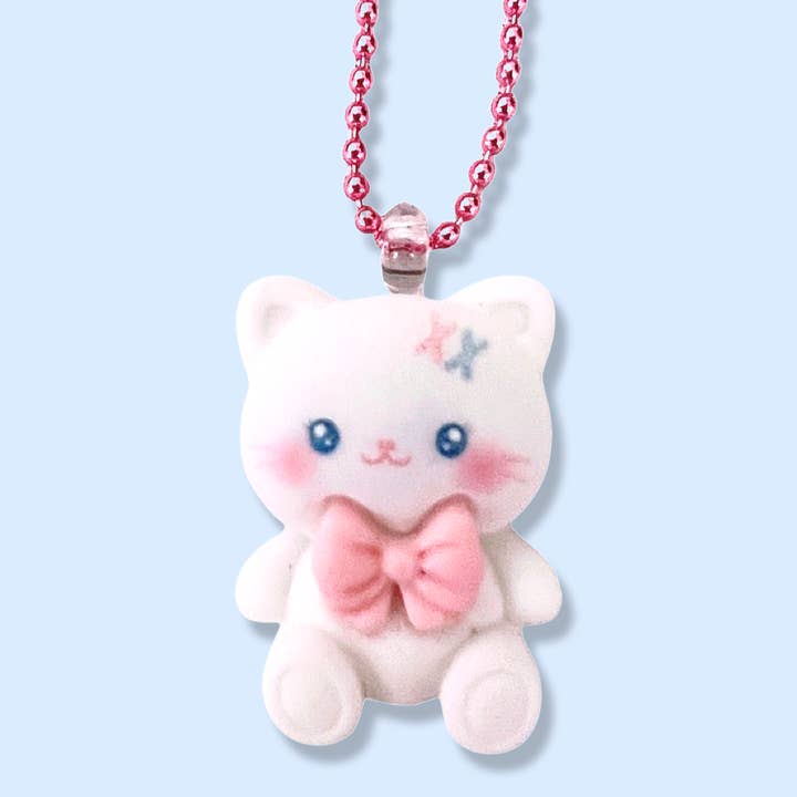 Pop Cutie Accessories & Gifts - Wholesale Kids Necklace - Kids - Pop Cutie Mochi Kitten Kids Necklaces - Jewelry2