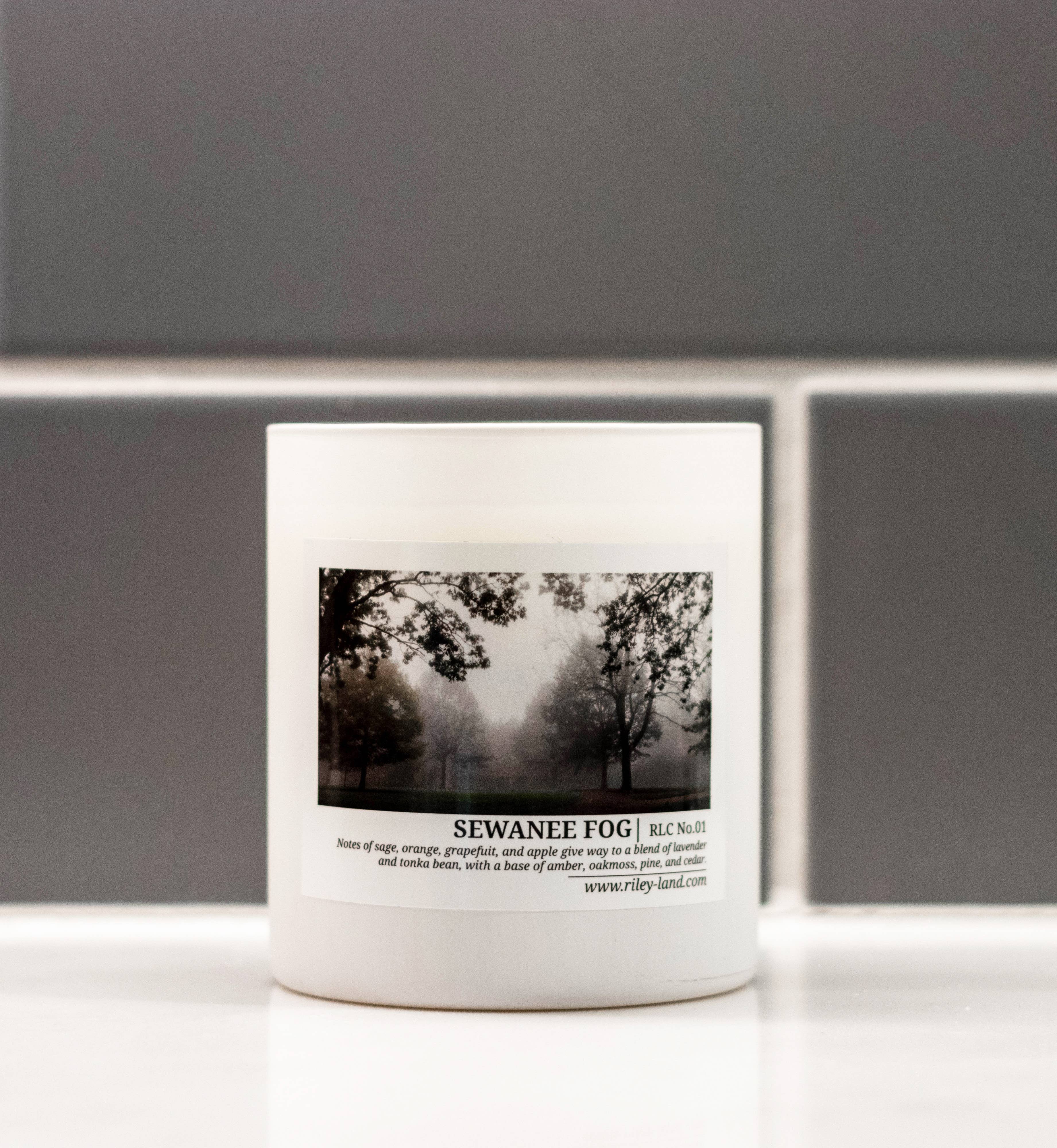 THE RILEY/LAND COLLECTION – wholesale Jar/filled candle – SEWANEE FOG CANDLE1