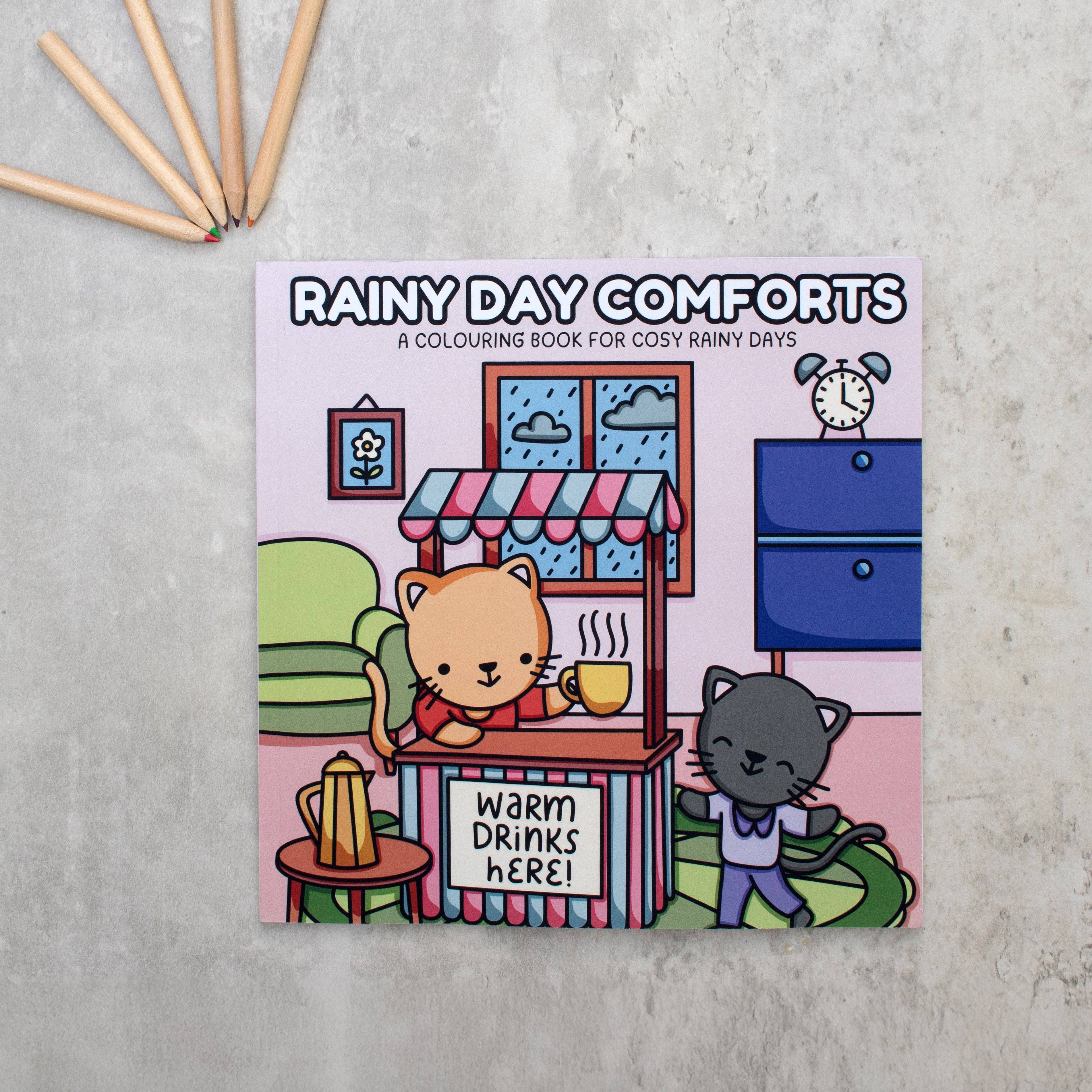 EMF Publishing - Wholesale Coloring & Activity Book - Adult - Rainy Day Comforts: A Colouring Book For Cosy Rainy Days2