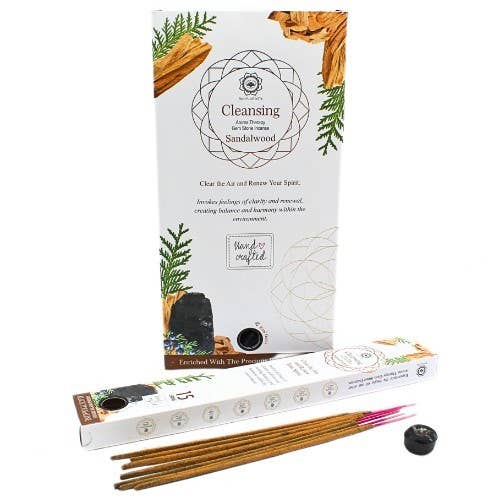 Green Tree Gemstone Incense Sandalwood - Black Tourmaline for wholesale by Green Tree