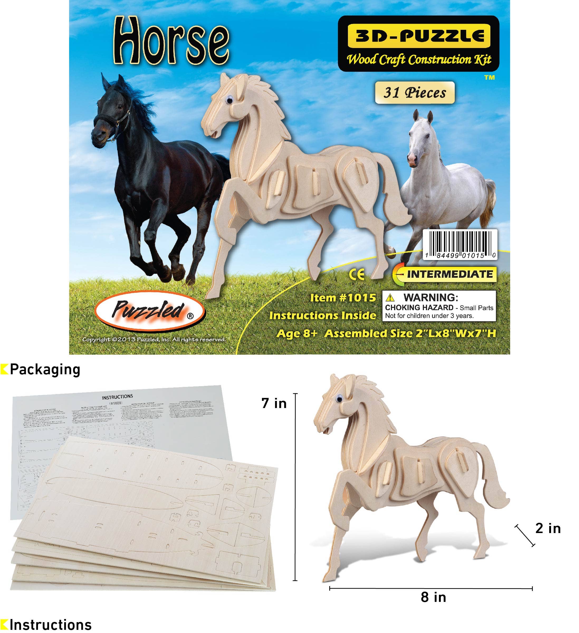 Cota Global - Wholesale Puzzle - Kids - 3D Puzzles - Horse1