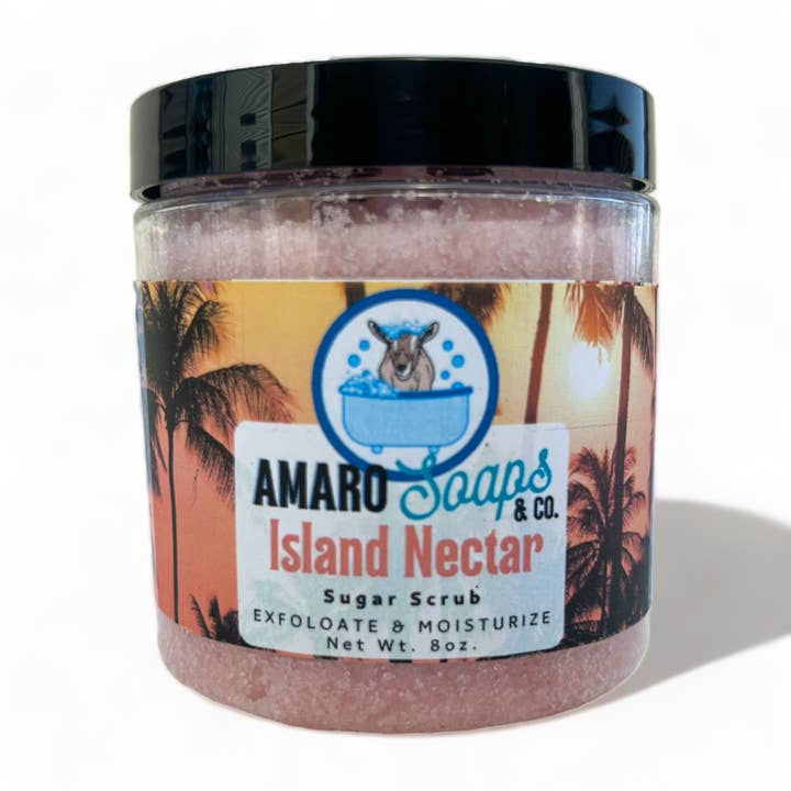 Island Nectar Sugar Scrub for wholesale by Amaro Soaps & Co.