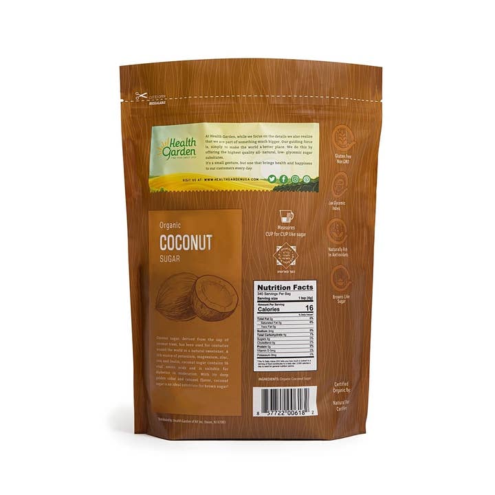Health Garden of NY Inc. – wholesale Sugar/Sweetener – Coconut Sugar 3lb