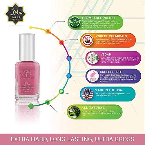Karma Organic spa - Wholesale Nail Polish - Almas - Karma Halal Certified Nail Polish Truly Breathable2