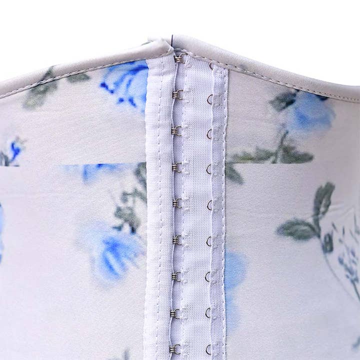 White Floral Corset Top- Torso Waist Trainer for wholesale on Faire3
