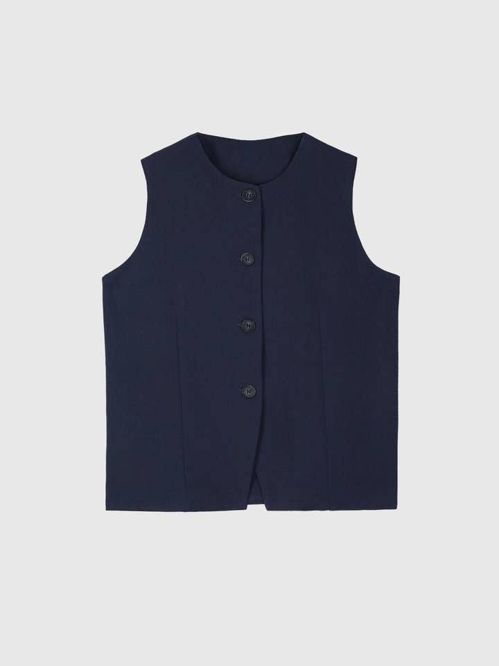 ZOLA navy WAISTCOAT for wholesale by An'ge