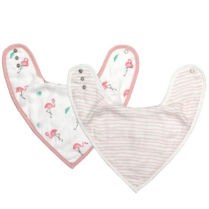 Flamingo Slabbetjesset voor wholesale door bamboo little