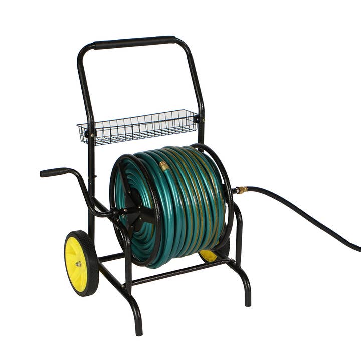 InSideOut - Wholesale Garden Tool - 2-Wheel Heavy Duty Hose Cart - 200ft Capacity1