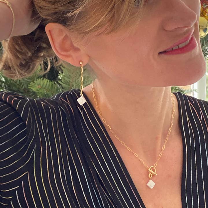 Brique d'Oreille – wholesale Hängande örhängen – Hängande örhängen kedja & Lego®-kloss - Les Virevolteuses22