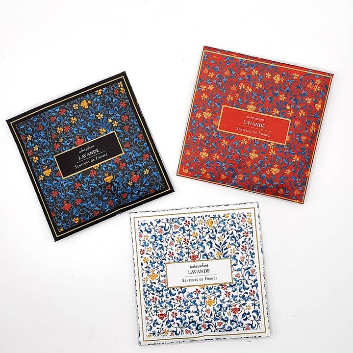 Senteurs De France - Wholesale Sachet - Bag of natural lavandin pattern with white illuminations2