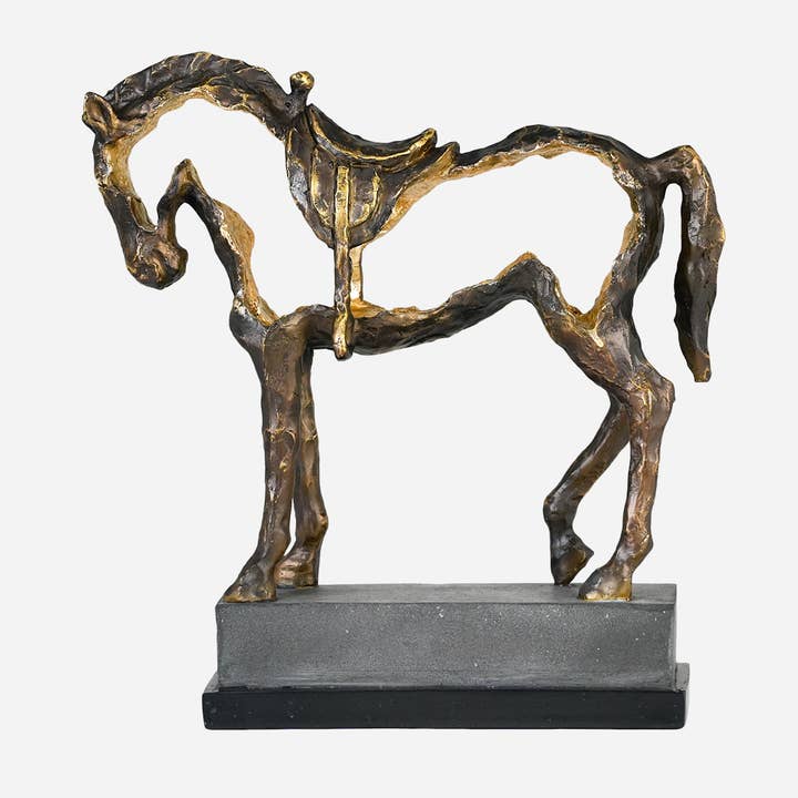 Kavana Decor by The Import Collection - Wholesale Decorative Tabletop Object - Citation Horse Statue0