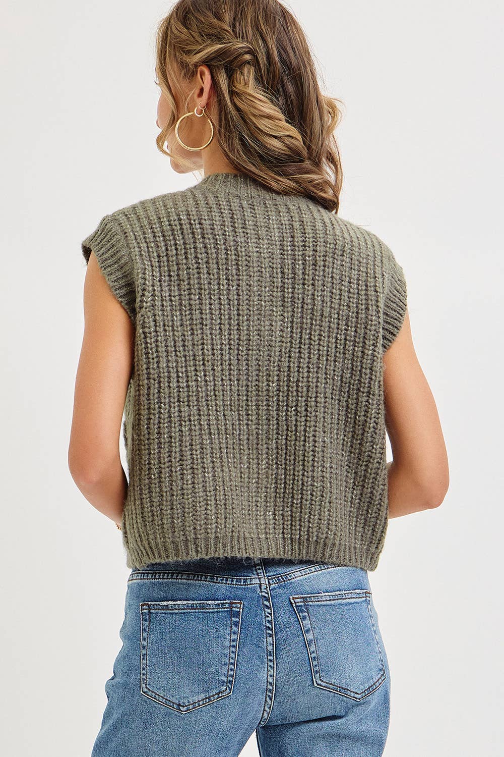 Sweet Lovely by Jen - Wholesale Knit Sweater - Women's - CHUNK SWEATER KNIT VEST 26