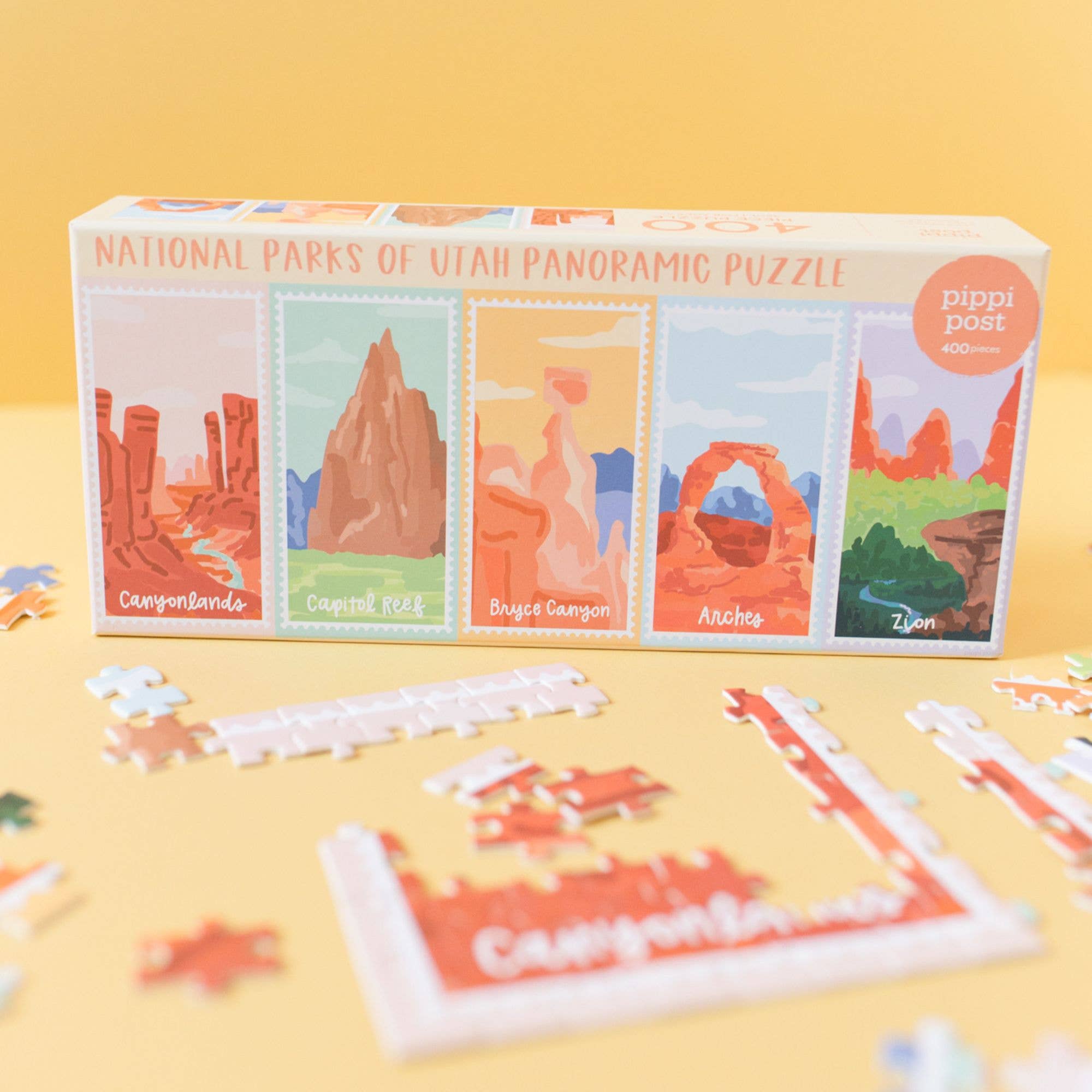 Pippi Post - Vendita all'ingrosso Puzzle - Bambini - Parchi Nazionali dello Utah - Puzzle Panoramico da 400 Pezzi4