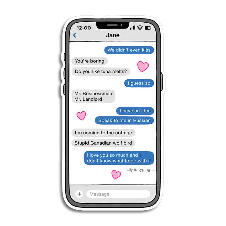 Ophedet rivalisering Lily + Jane-beskeder udstanset klistermærke for engroshandel hos THE FOUND