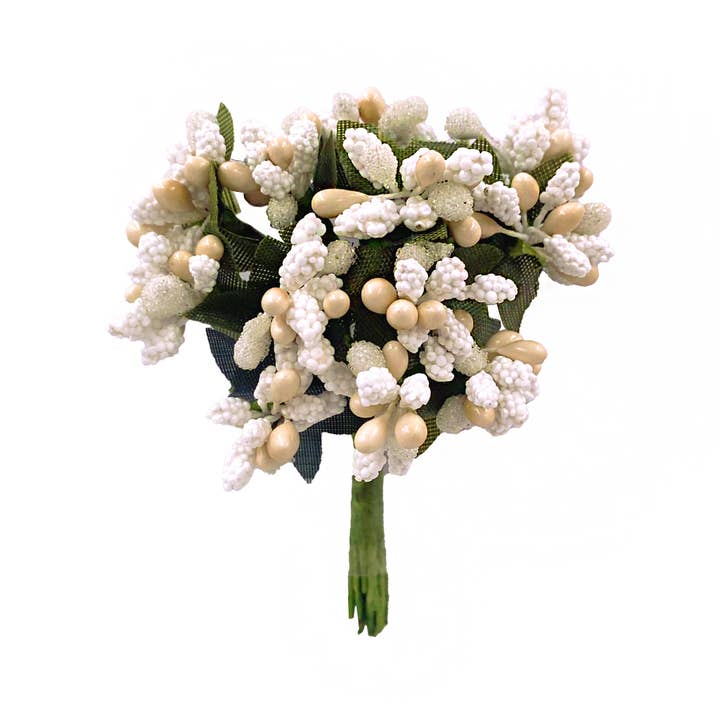 Angels Craft - Wholesale Artificial Flowers - Artificial 8 Pip Berry Picks Flower Bunch, 3.9x5.11in1