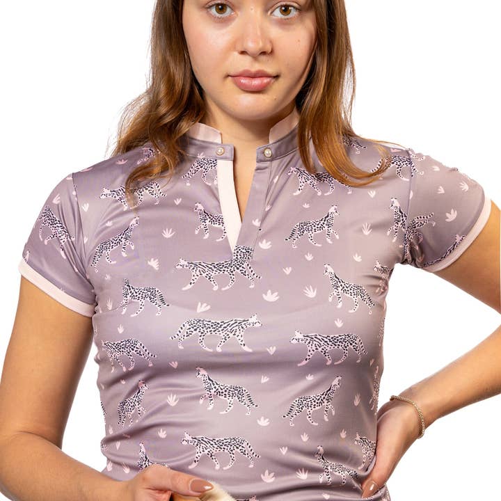 Polo Siren Dry-Fit à Savanna pour la vente par Spiced Equestrian