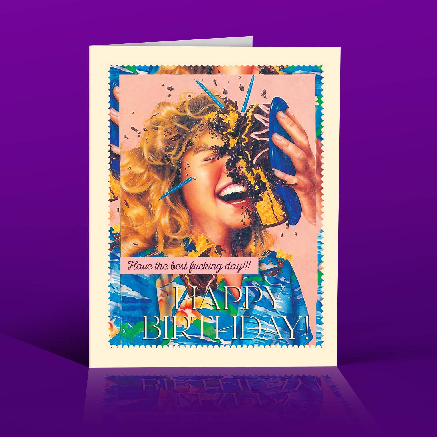 offensivedelightful - Wholesale Birthday Card - CAKE FACE! birthday card2