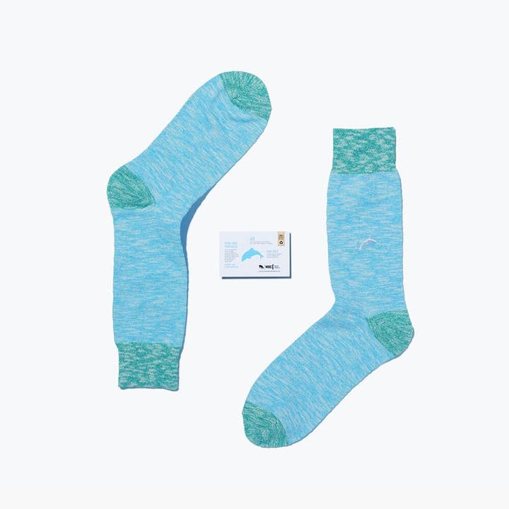 Dolphin Speckle for wholesale by Critically Endangered Socks