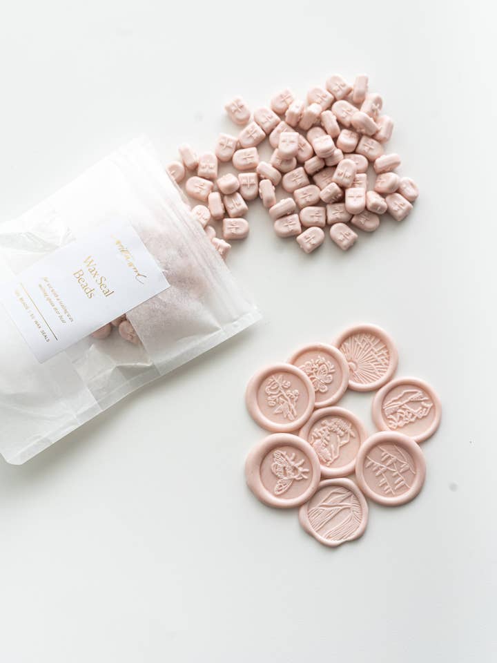 Blush Wax Beads for Wax Seals for wholesale by Written Word Calligraphy