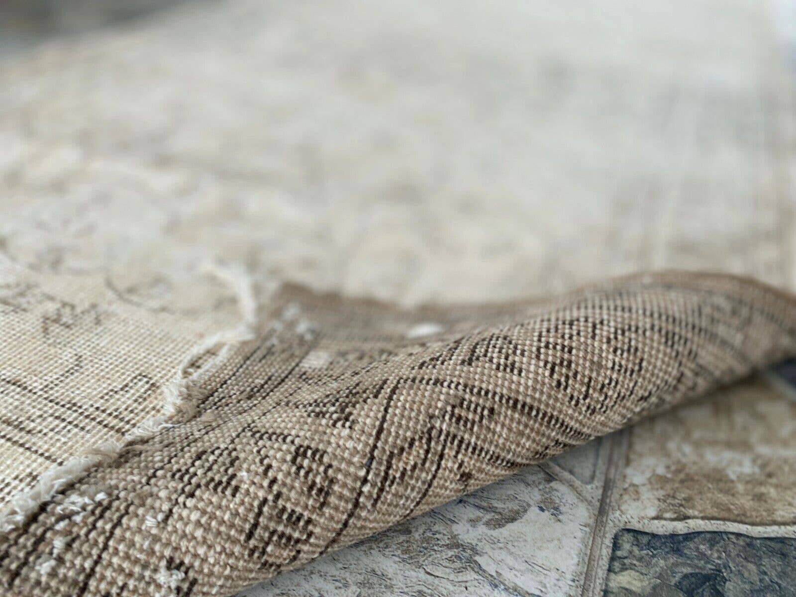 Oushak Rugs - Vendita all'ingrosso Tappeto - Tappeto Oushak Geometrico Vintage in Lana Turca Fatto a Mano7