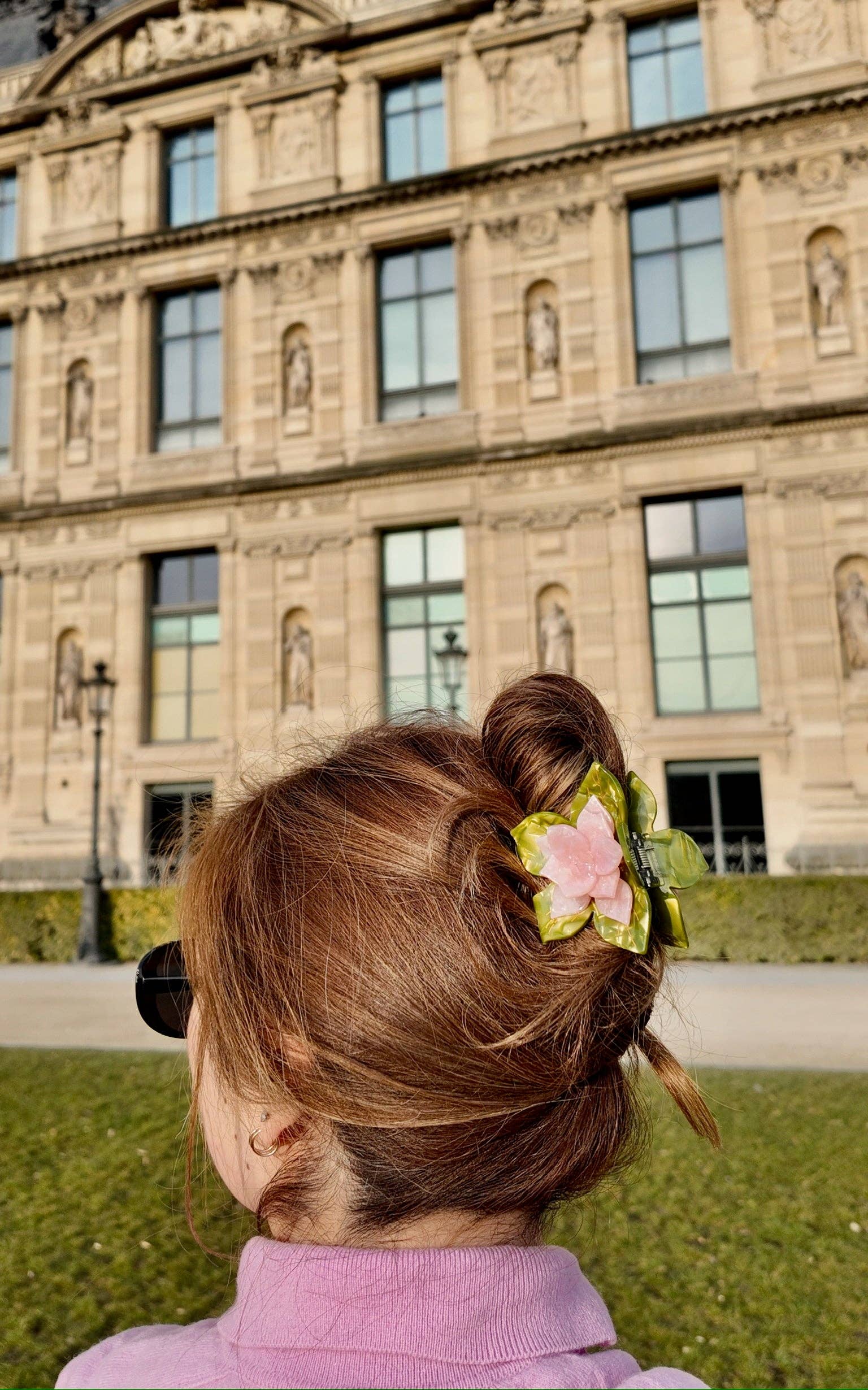 Solar Eclipse - Wholesale Hair Clip - Women's - Hand-painted Origami Magnolia Flower Hair Clip17