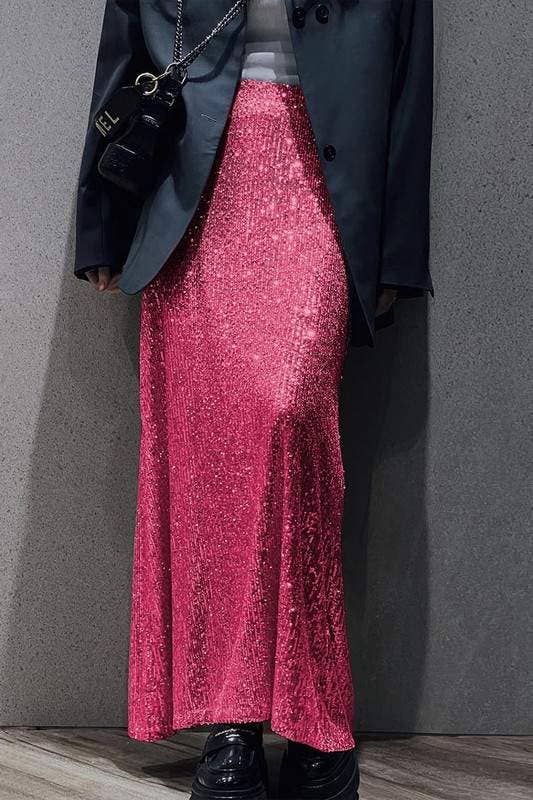 Queen Fashion - Wholesale Skirt - Women's - sequins long skirt4
