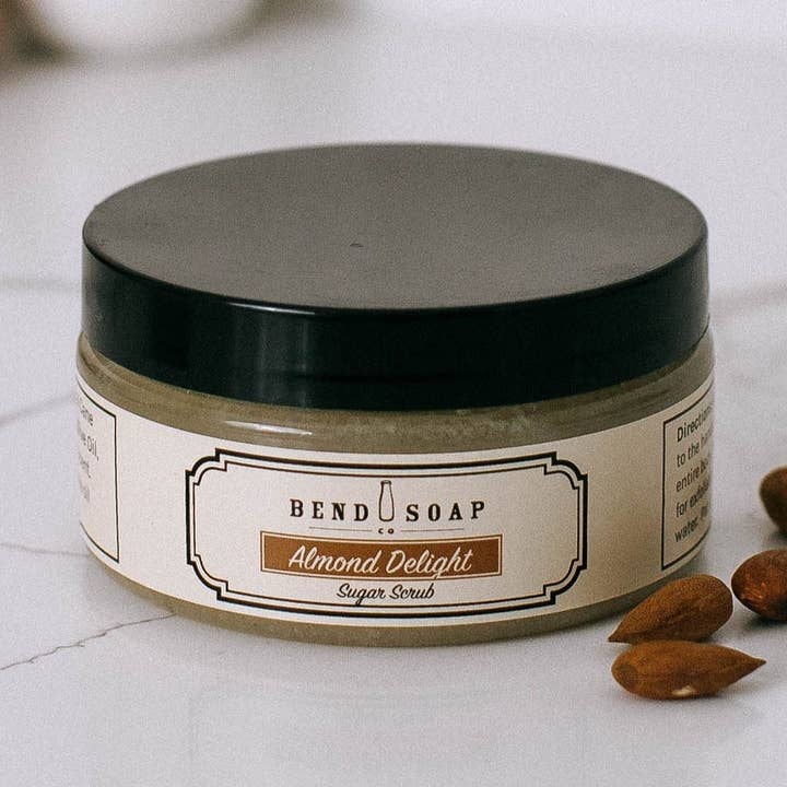 Almond Delight Sugar Scrub for wholesale by Bend Soap Company