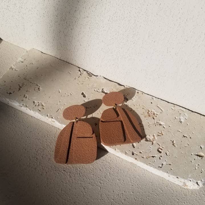 That Clay Girl Co. - Wholesale Dangle Earrings - RUSKA #4 | Polymer Clay Earrings | Bas Relief | Dangle Earri4