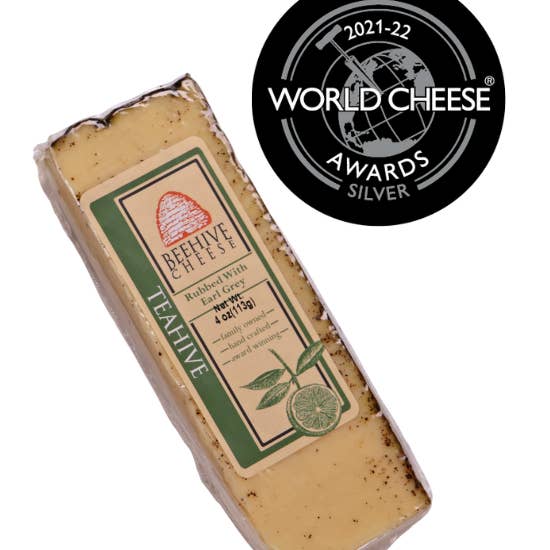 Beehive Cheese Co. LLC - Wholesale Cheese - Wholesale Teahive Earl Grey Rubbed Utah Cheddar - Cheese