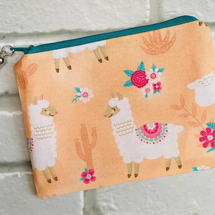 Jewells - Wholesale Coin Purse - Women's - Llama (Alpaca) fabric coin purse pouch 3 colours
