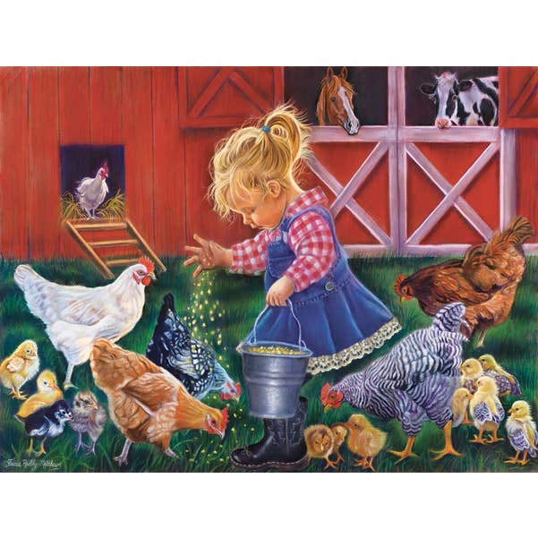 1088 Little Farm Girl 500 pc Puzzle for wholesale by SunsOut