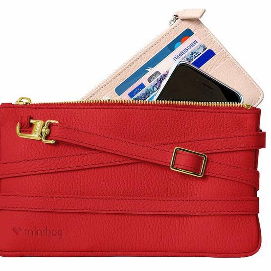 Minibag red GOLD (GOLD Metallteile) for engroshandel hos Minibag