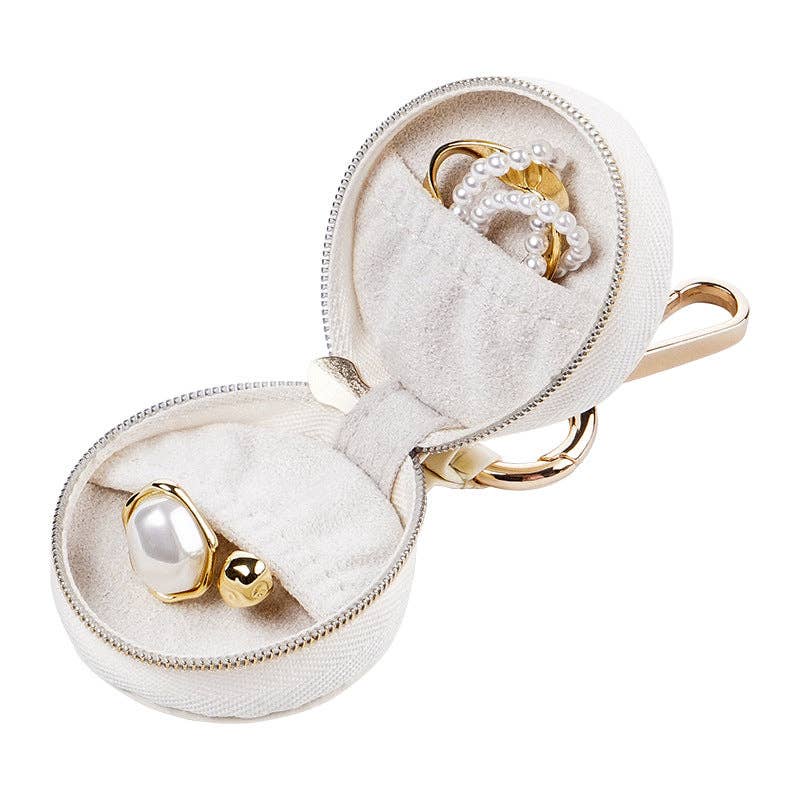 alberalkirk - Vente Boîte/rangement à bijoux - Organisateur de Bijoux de Voyage Compact PU avec Crochet Suspendu S5P4005