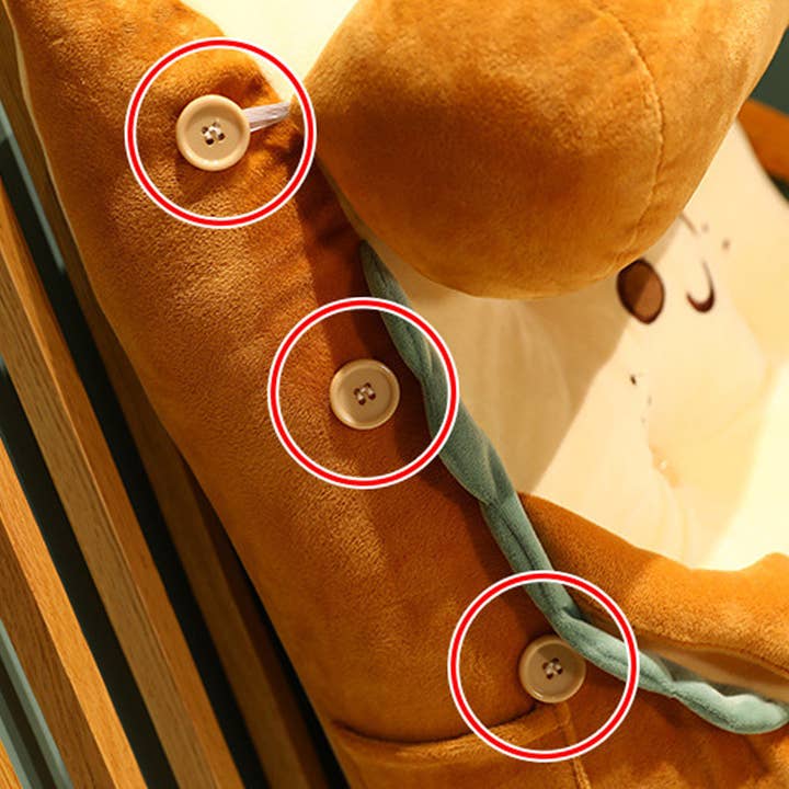 SOGA International Pty Ltd - Wholesale Throw/decorative pillow - Cute Face Toast Bread Wedge Cushion Small16