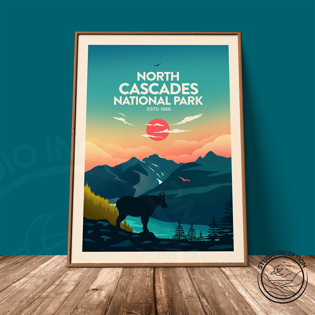 Studio Inception – wholesale Art print – North Cascades National Park Traditional Style Print
