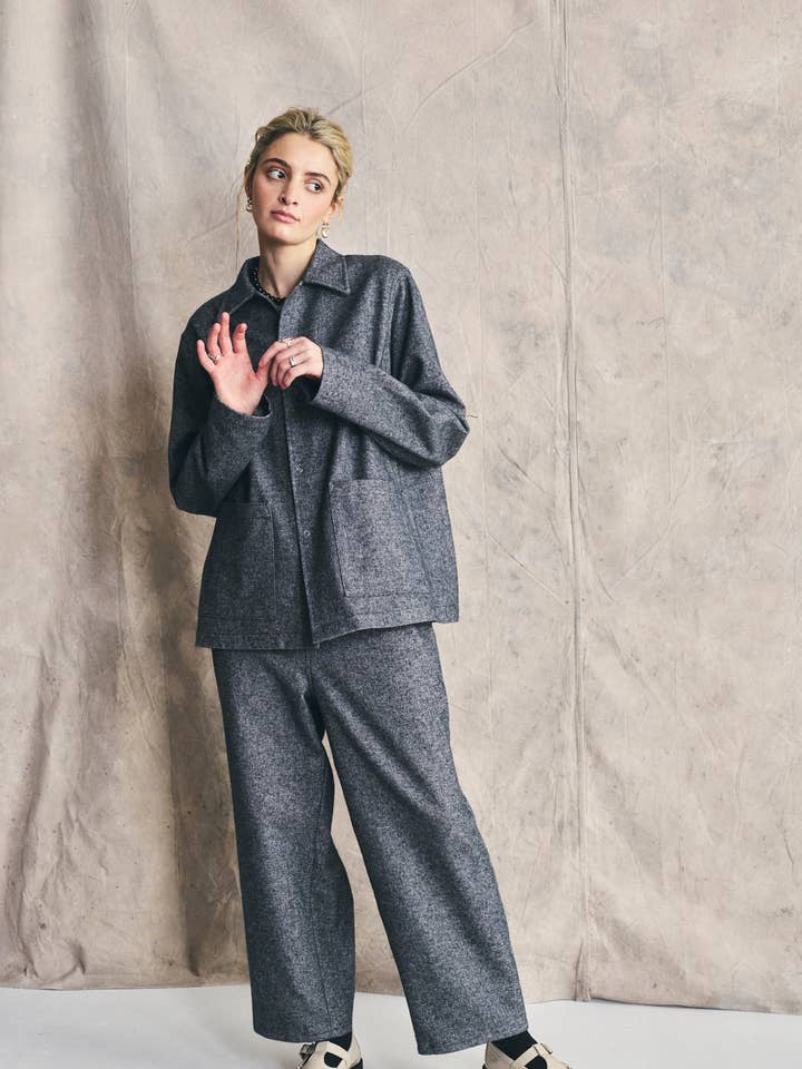 Werkshemd - Gemengd Grijs voor wholesale door Devlyn van Loon