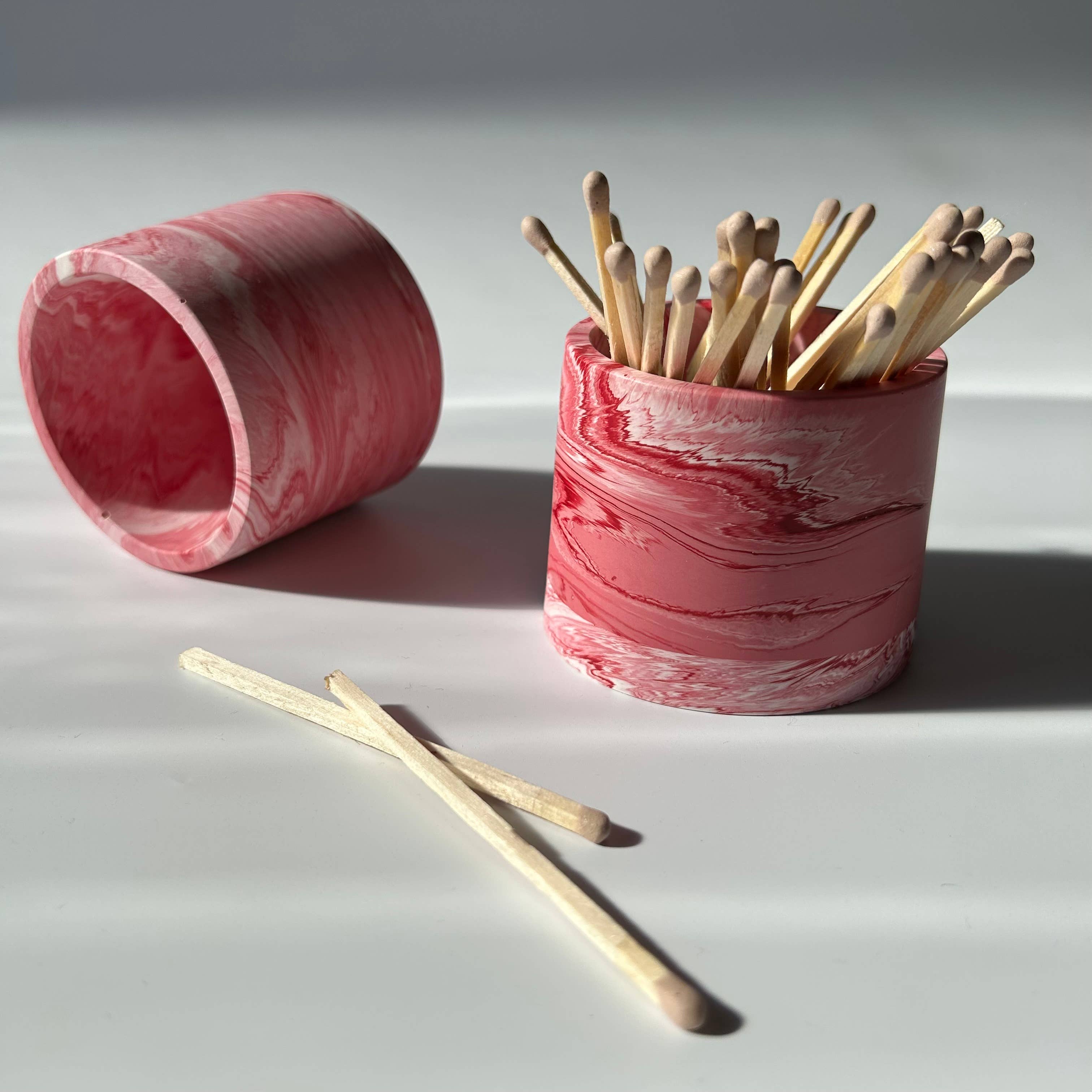 AlphaGrayArt - Wholesale Plant Pot - Pink Marble Pot | Plant Pot | Matchstick pot | Indoor Plant1