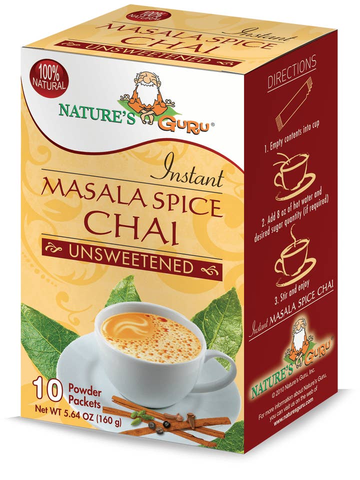 Instant Masala Spice Chai Unsweet for wholesale by Nature's Guru