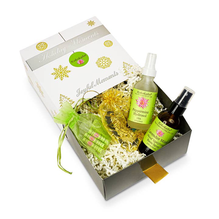 Joyful Moments | Holiday Aromatherapy Gift Set for wholesale by Kokokahn Essential Oils