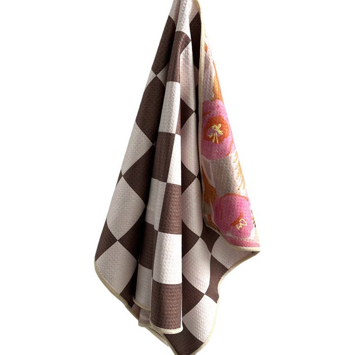 Creme/Brun Reeds: Vendbar håndklæde for engroshandel på Faire4