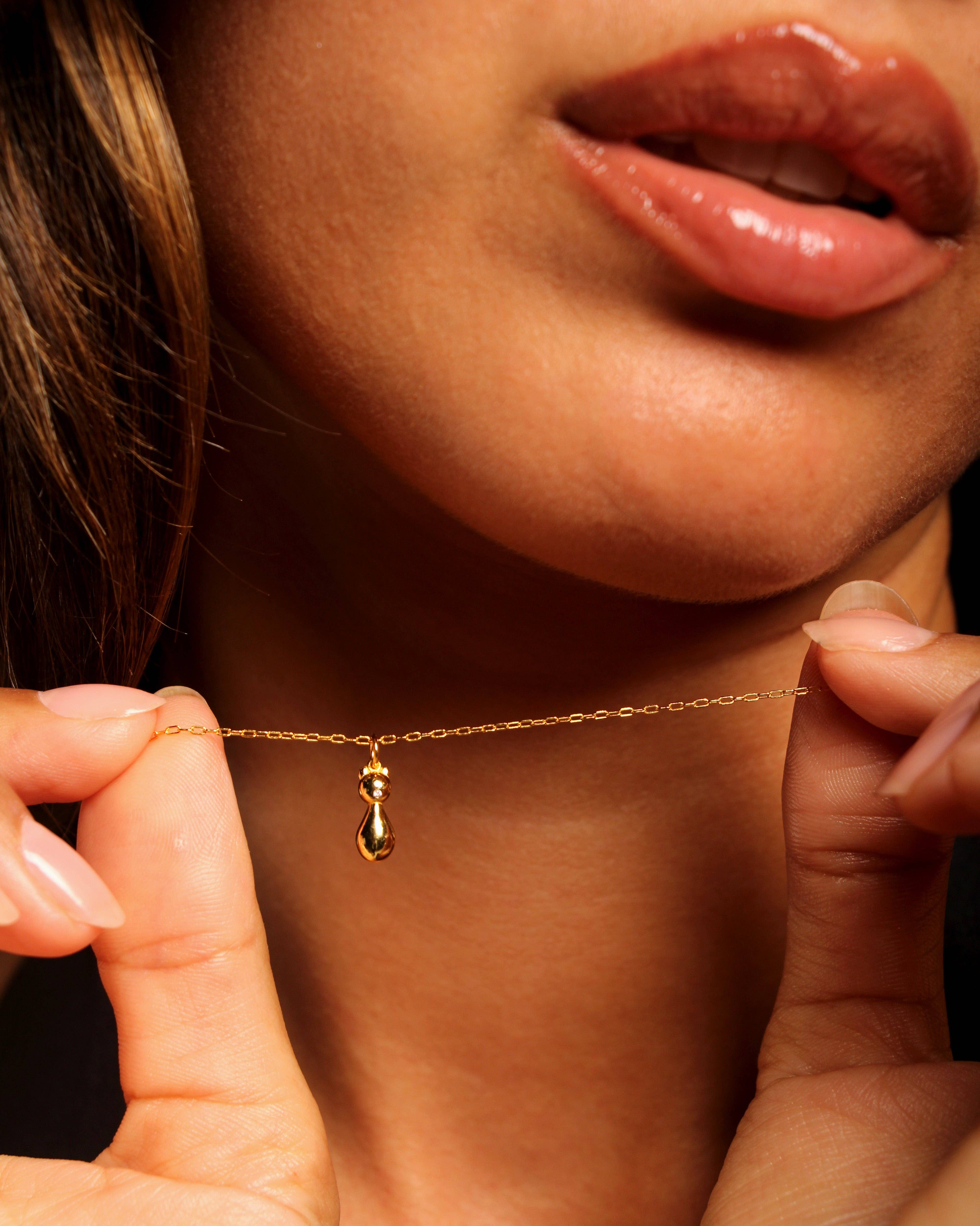 VESIICA JEWELRY - Wholesale Pendant/Charm Necklace - Colgante Gato VESIICA3