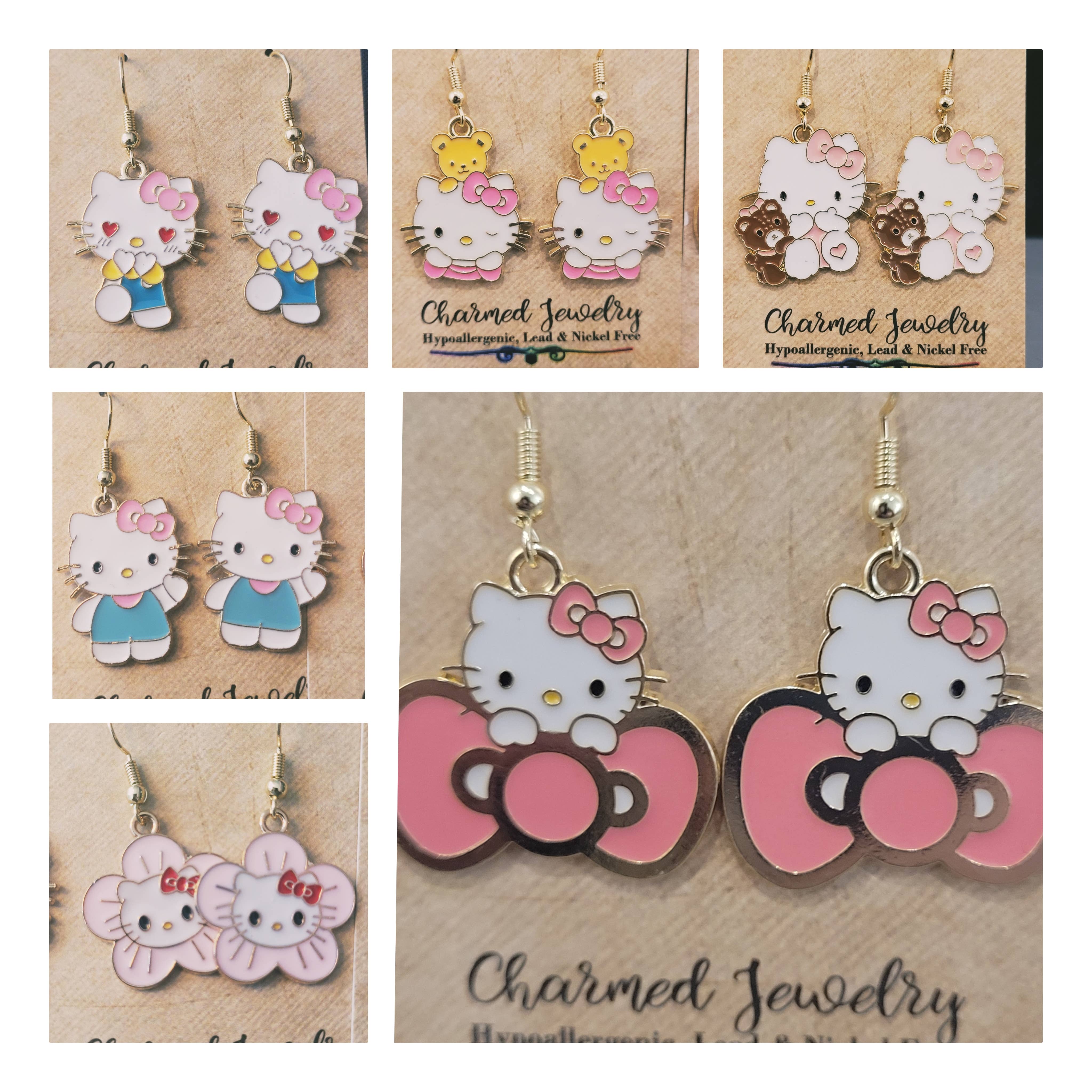 Con-Quest Crafts – Engroshandel Hængeøreringe og creoløreringe – Søde øreringe inspireret af Hello Kitty & Friends12