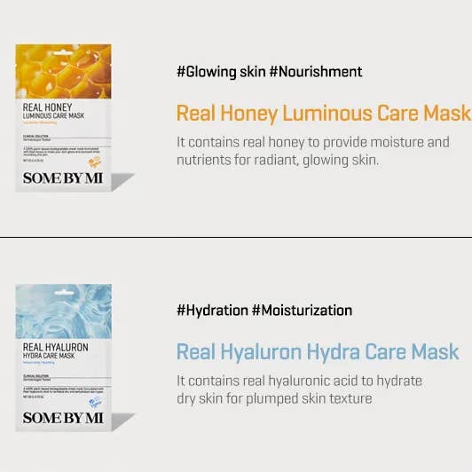 Best Beauty Group - Wholesale Skincare Face Mask - SOME BY MI Real Care Vegan Face Sheet Mask12