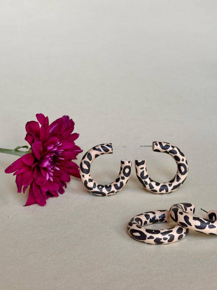 LEOPARD HOOPS for wholesale by KALEI
