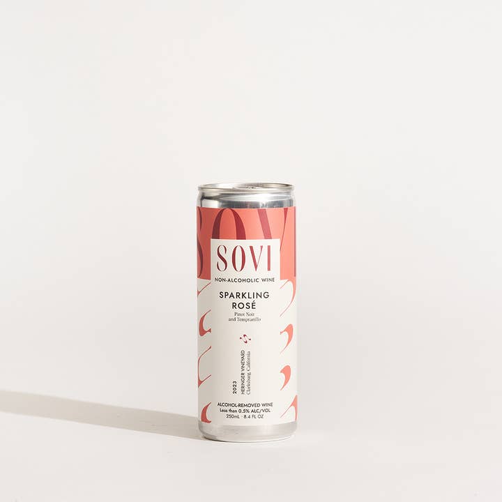 Sovi Wine Co. - Vente Spiritueux/Vins/Bières sans alcool - Rosé mousseux - Vin sans alcool - Canettes individuelles3